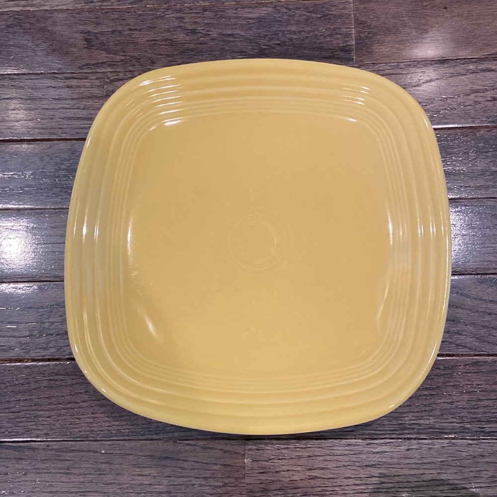 Fiesta sunflower square dinner plate by Homer Laughlin